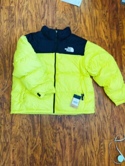 Pre-owned The North Face Men's 1996 Retro Nuptse Jacket Yellowtall 700 Down Puffer Size2xl In Orange