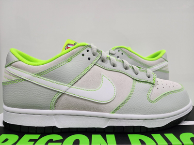 Pre-owned Nike Dunk Low Pe University Of Oregon Mens Size 10 Player Exclusive Ducks In Gray