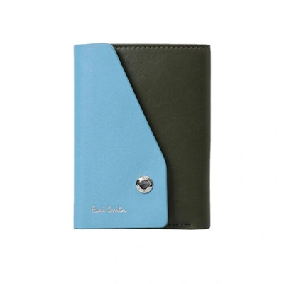 Pre-owned Paul Smith Trifold Wallet With Card Case Men Wallet Slim Trifold M1a7447 30 In Gr/30