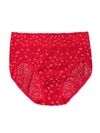 Hanky Panky Cross Dyed Leopard French Brief Berry Sangria In Blue