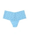 Hanky Panky Signature Lace Retro Thong In Blue