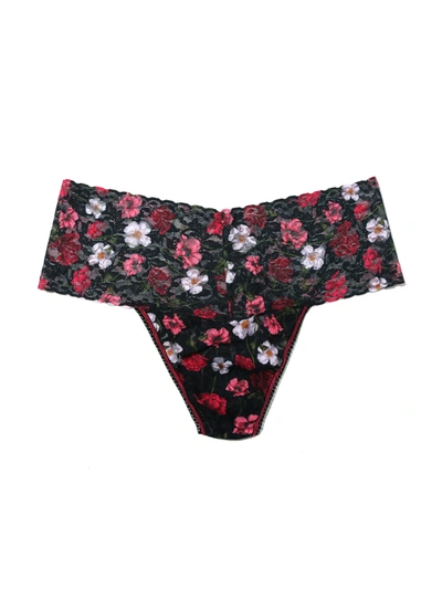 Hanky Panky Printed Retro Lace Thong Am I Dreaming In Multicolor