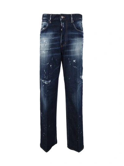 Dsquared2 San Diego Jeans In Blue Navy
