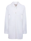 Off-white Poplin Flower Button Ls Shirt In White