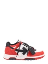 Off-white Out Of Office Sneakers In Rosso/nero
