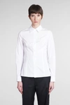 GIVENCHY GIVENCHY SHIRT IN WHITE COTTON