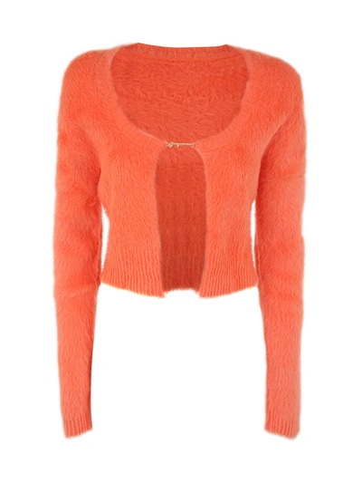 Jacquemus La Maille Neve Manches Longues In Orange