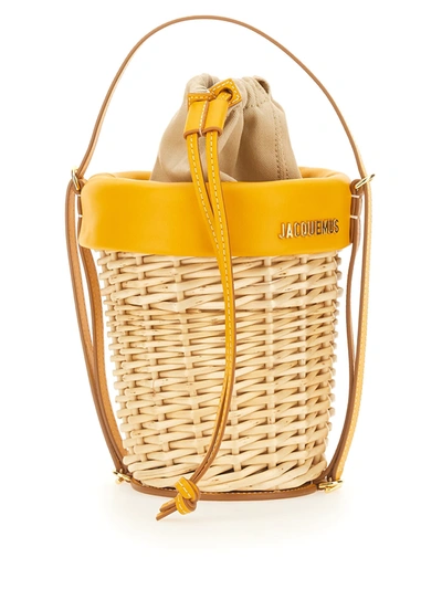 Jacquemus Le Panier Seau Shoulder Bag In Yellow