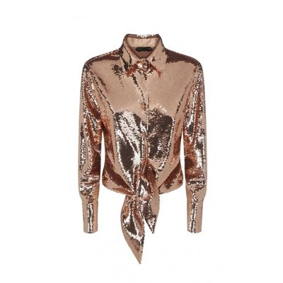 Tom Ford Paillettes Shirt In Gold