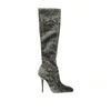 Saint Laurent Bonnie Velvet Boots In Green