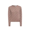 Balenciaga Knitted Pullover Women In Brown