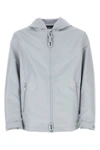 Off-white Off White Men Powder Blue Polyester Windbreaker In Blue