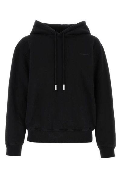 Off-white Black Cotton Sweatshirt