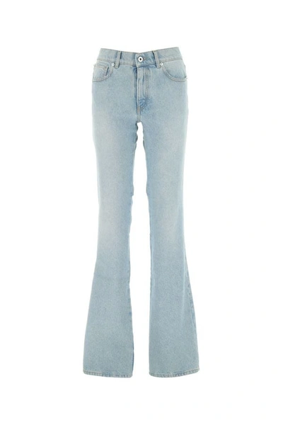 Off-white Flared Slim Jeans In Blue