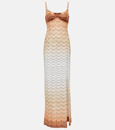 Missoni Zig Zag Maxi Dress In Multicoloured