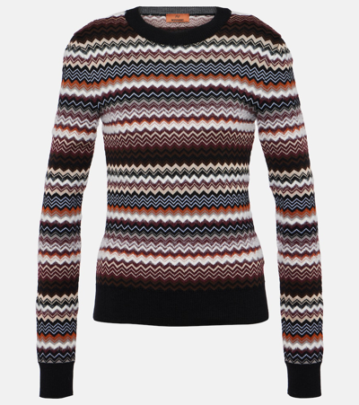 Missoni Zig Zag Wool-blend Sweater In Multicoloured