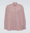 OUR LEGACY BORROWED BD CHECKED COTTON-BLEND SHIRT
