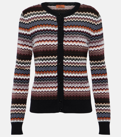 Missoni Zig Zag Wool-blend Cardigan In Multicoloured