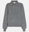 KHAITE JOEY CASHMERE-BLEND POLO SWEATER