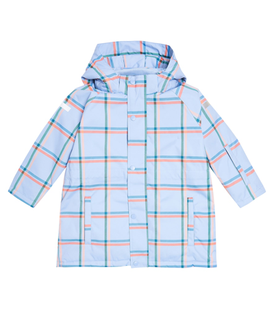 Tinycottons Kids' Check Ski Jacket In Blue