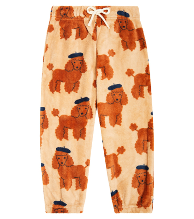 Tinycottons Kids' Tiny Poodle Fleece Sweatpants In Brown