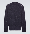 Our Legacy Needle Drop Raglan Wool-blend Sweater In Blue