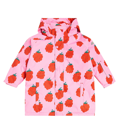 Tinycottons Kids' Raspberries Ski Jacket In Multicoloured