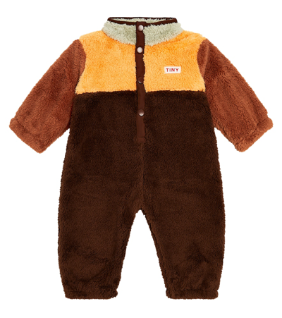 Tinycottons Baby Colorblock Fleece Onesie In Multicoloured