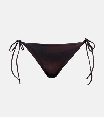 Jean Paul Gaultier Tattoo Collection Bikini Bottoms In Dark Nude