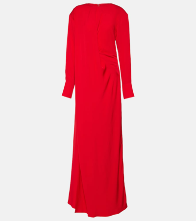 Stella Mccartney 缎布长礼服 In Red