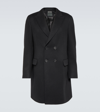 Zegna Wool And Cashmere-blend Coat In Black