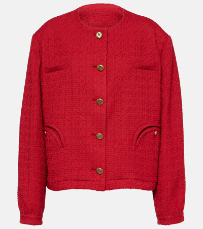 Blazé Milano Rush Fire Wool-blend Jacket In Red