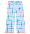 Tinycottons Checked Padded Snow Pants In Blue
