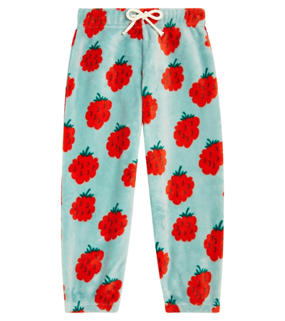 Tinycottons Kids' Raspberries Fleece Sweatpants In Multicoloured