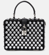 DOLCE & GABBANA DOLCE BOX EMBELLISHED LEATHER BAG