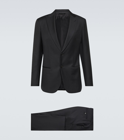 Giorgio Armani Wool And Cashmere Jacket In Black