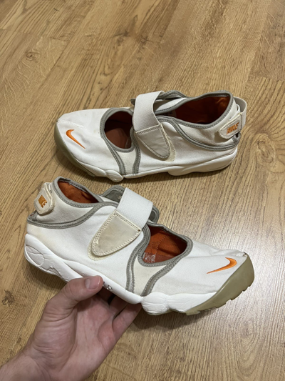 Pre-owned Nike X Vintage Nike Air Rift Tabi Shoes Ninja Sandals In Dark White