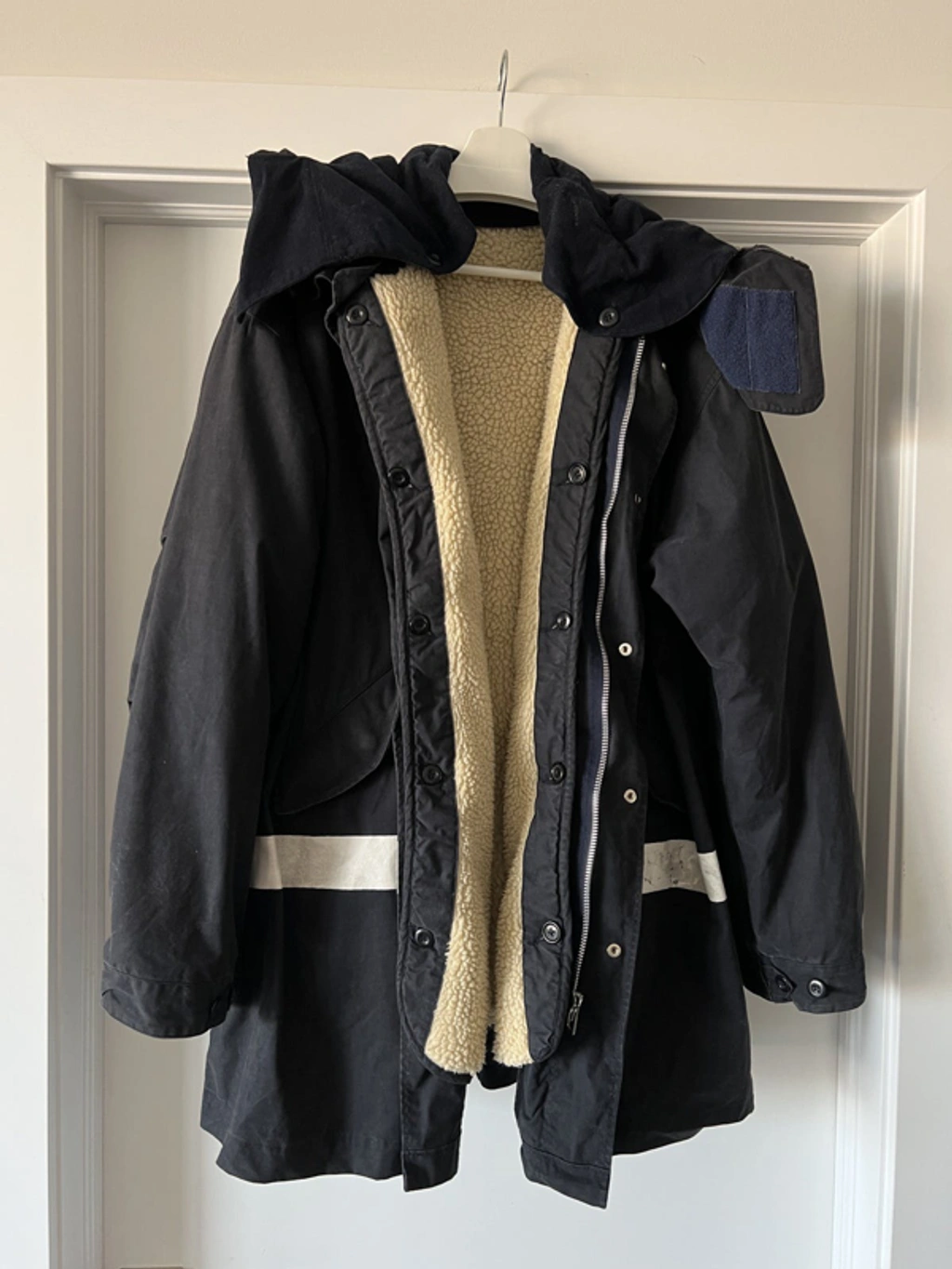 Pre-owned Helmut Lang Aw 1997 Paint Stripe Military Mods Pre-owned Helmut Lang Aw 1997 Paint Stripe Military Mods