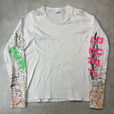 Pre-owned Kapital X Kapital Kountry Thermal Sleeve Surf Flame Long