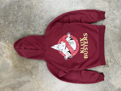 Pre-owned Streetwear Wckdthghts Klux Busters Hoodie Burgundy Medium Ftp La