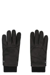 Canada Goose Workman Leather Tech Gloves In Black