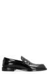 Dolce & Gabbana Polished Calfskin Loafers In Black
