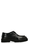 Doucal's Lace-up Leather Loafers In Black