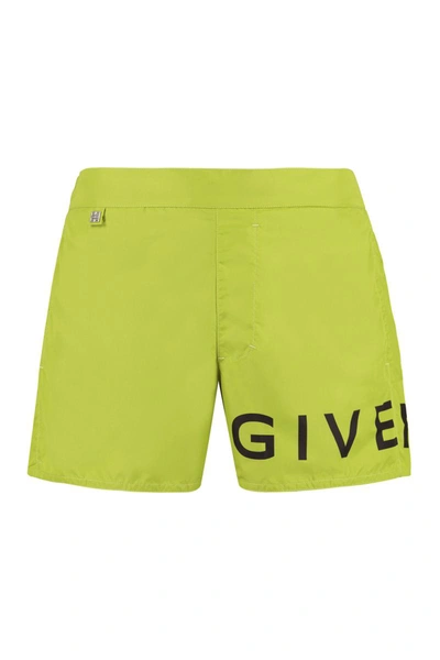 Givenchy Nylon Swim Shorts In Green