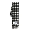 Marni Wool Check Scarf In Black/white