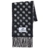 Marni Wool Check Scarf In Black