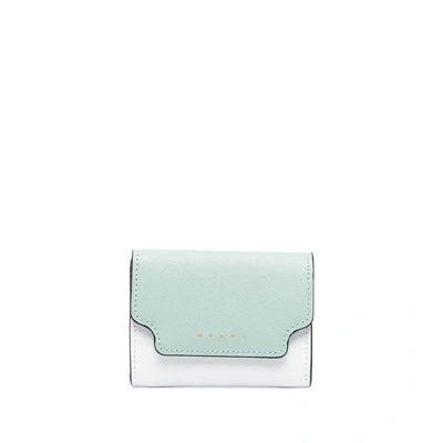 Marni Saffiano Leather Coin Purse In White