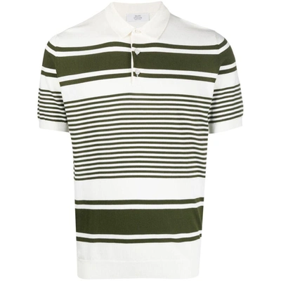 Mauro Ottaviani Two-tone Polo Shirt In White