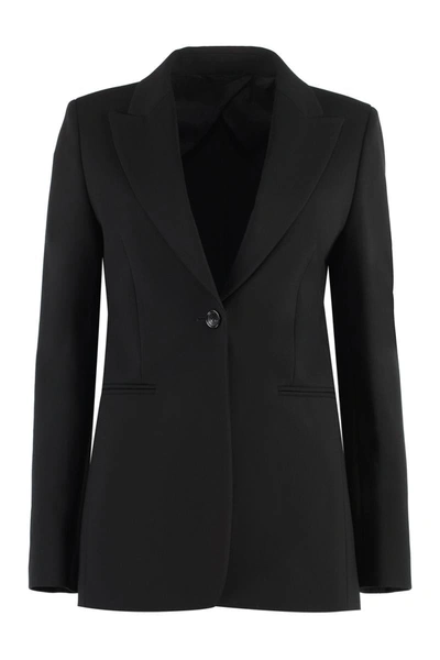 Max Mara Circeo Tailored Single-button Blazer Jacket In Black