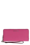 MICHAEL MICHAEL KORS MICHAEL MICHAEL KORS JET SET CONTINENTAL LEATHER WALLET